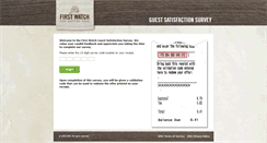 Desktop Screenshot of firstwatchfeedback.com